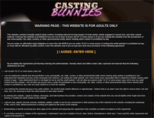 Tablet Screenshot of castingbunnies.com